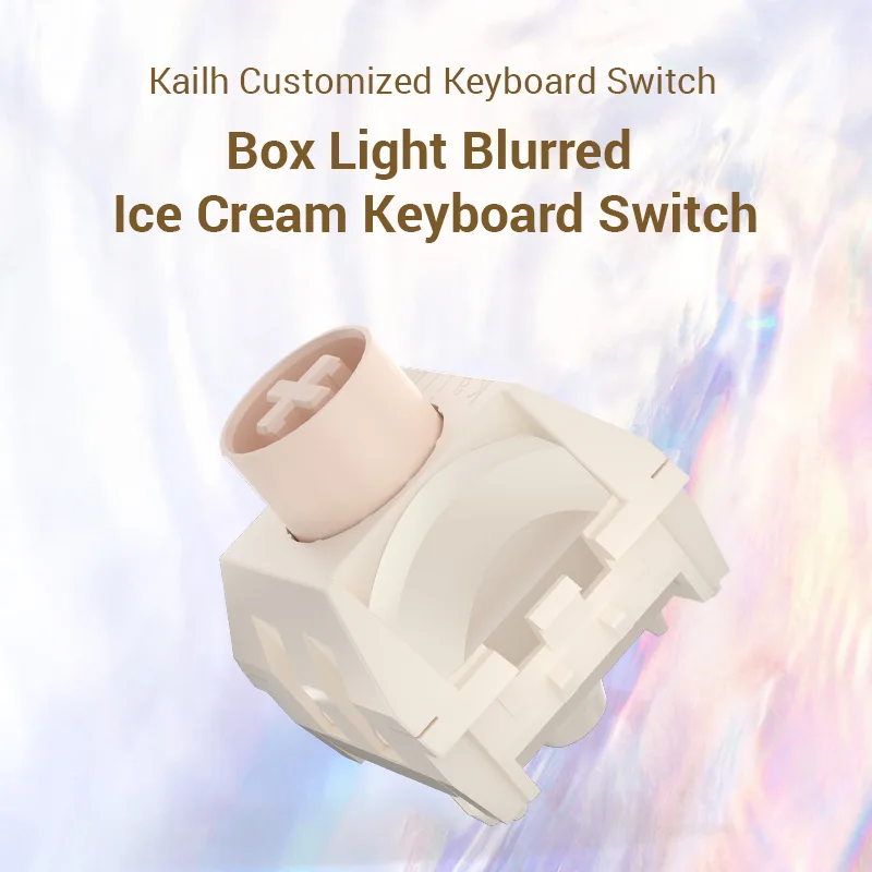 1/3/5Pcs Kailh BOX Light Blurred Ice Cream Keyboard Switch Pro Full POM Quick Trigger Mechanical Keyboard Switch for RGB Player