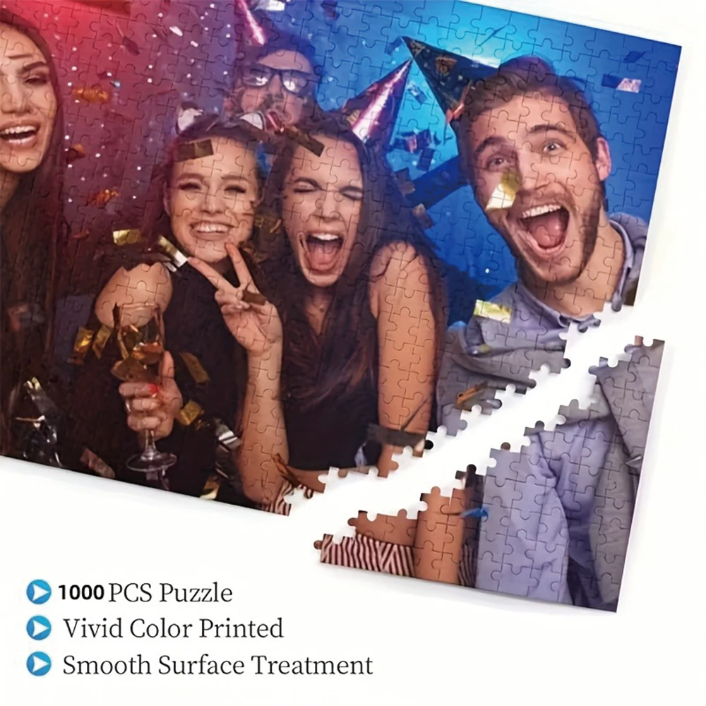 35/300/500/1034pcs Personalized Custom Photo Puzzle Friends' Photo Funny Adult Leisure Toys Gift