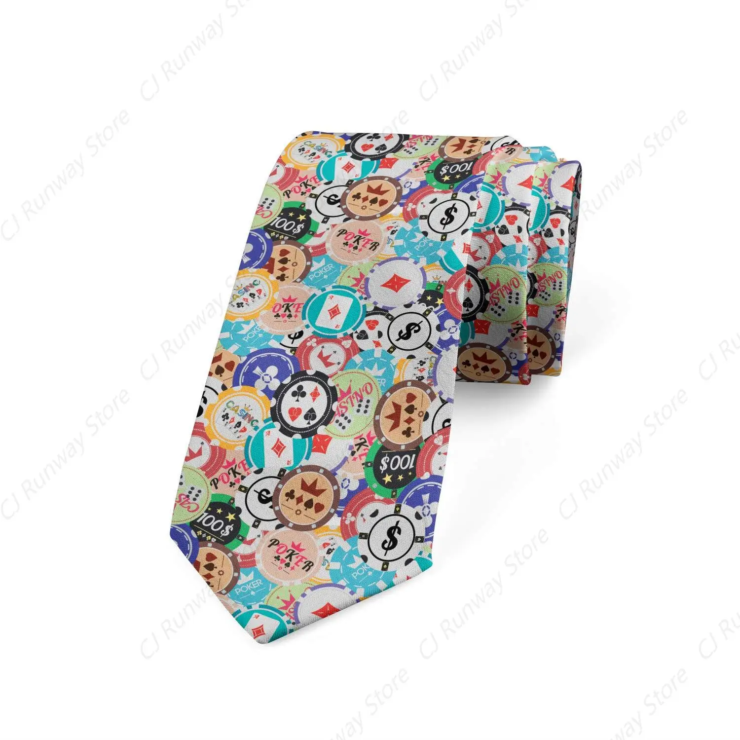 Men's Tie, Psychedelic Doodle, Necktie, 3.7