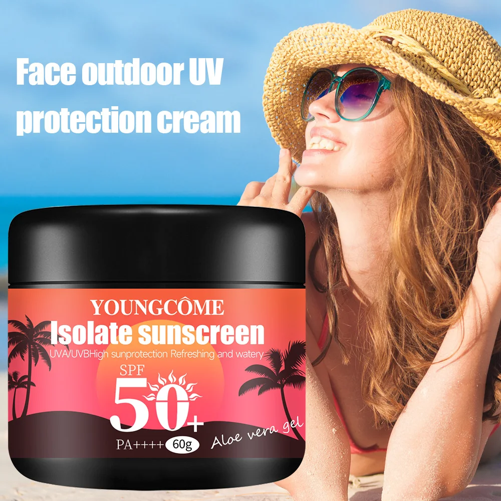 

Facial Body Sunscreen Whitening Sun Cream Sunblock Skin Protective Cream Anti Sun Facial Protection Cream SPF 50 Isolation Cream