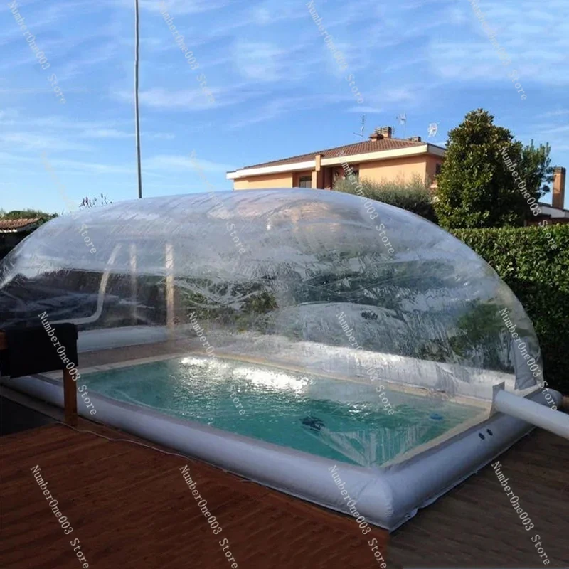 Customized Inflatable Swimming Pool Cover Outdoor Household Pool Dust-Proof And Sundries-Proof Transparent Tent Water Quality