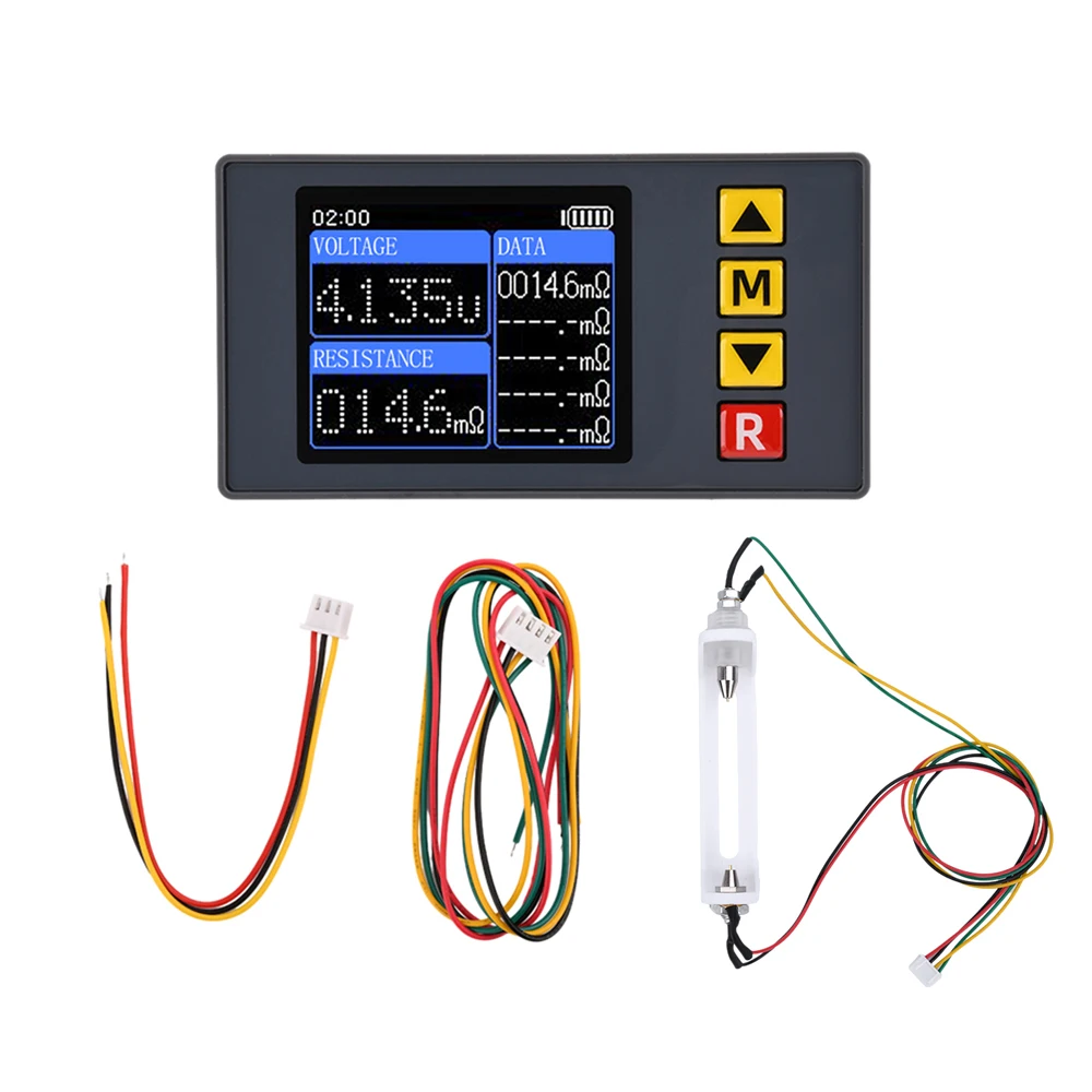 DC5V TS457 Voltmeter Internal Resistance Tester Detector Voltage Meter 2/4 Pin Cable With Kelvin Clip