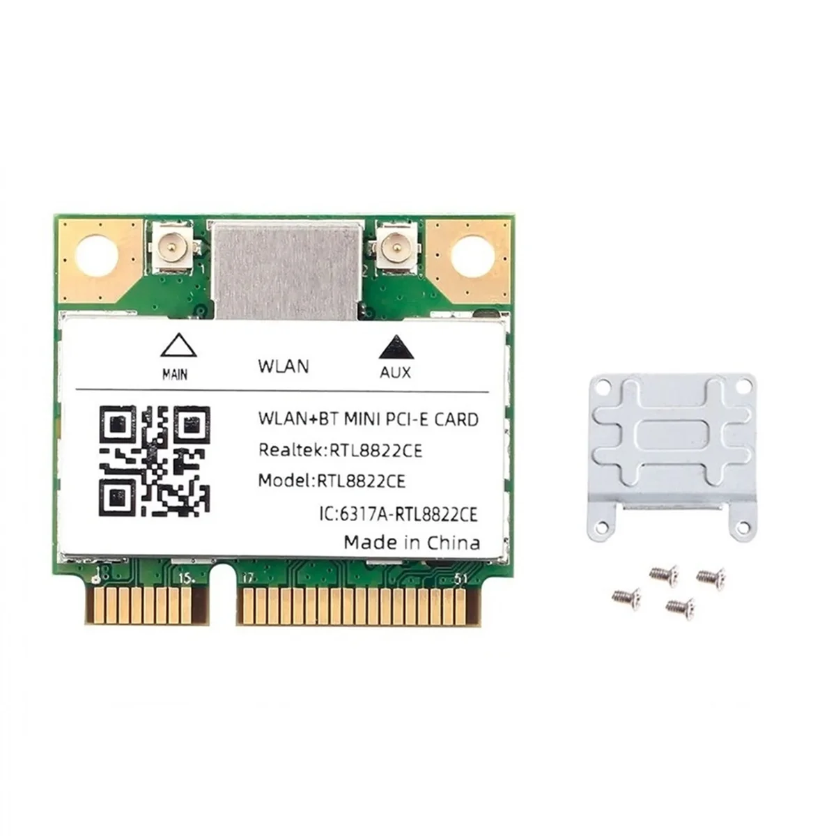 A48R-Dual Band Mini Pcie RTL8822CE 1200Mbps WiFi Card Bluetooth 5.1 Wireless Adapter 802.11ac for Laptop/PC Wind 10/11