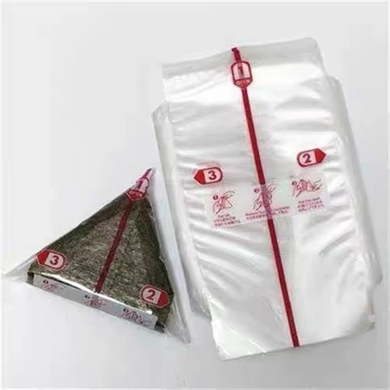 500Pcs Double Layers Triangle Rice Ball Packing Bag Seaweed Onigiri Sushi Bag Sushi Making Packaging Bag Tools Accessories