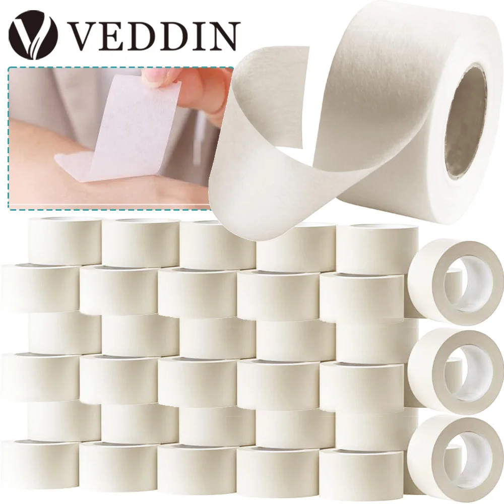 24/12/8/5pcs Eyelash Tape Non-woven Eyelash Extension Paper Tape Breathable Wholesale Tattoo Tape Adhesive Patches Under Eye Pad