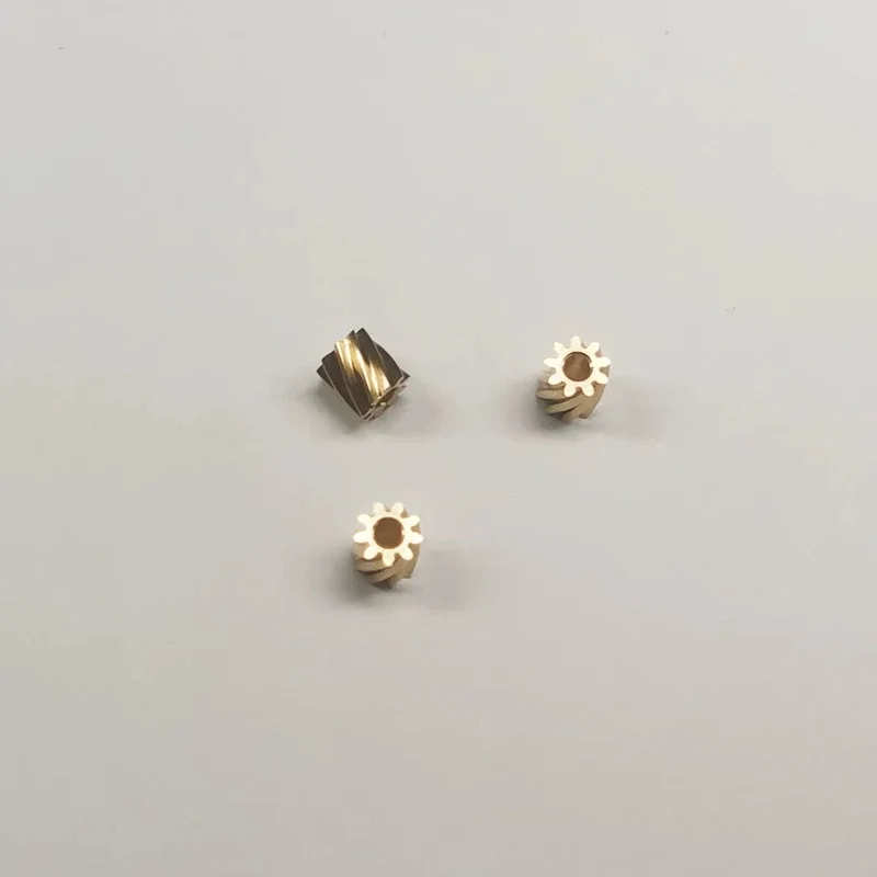 10PCS 0.4 Module 9-Tooth Helical Gear, Helical Gear Suitable for DIY RC Model Car Motor Shafts