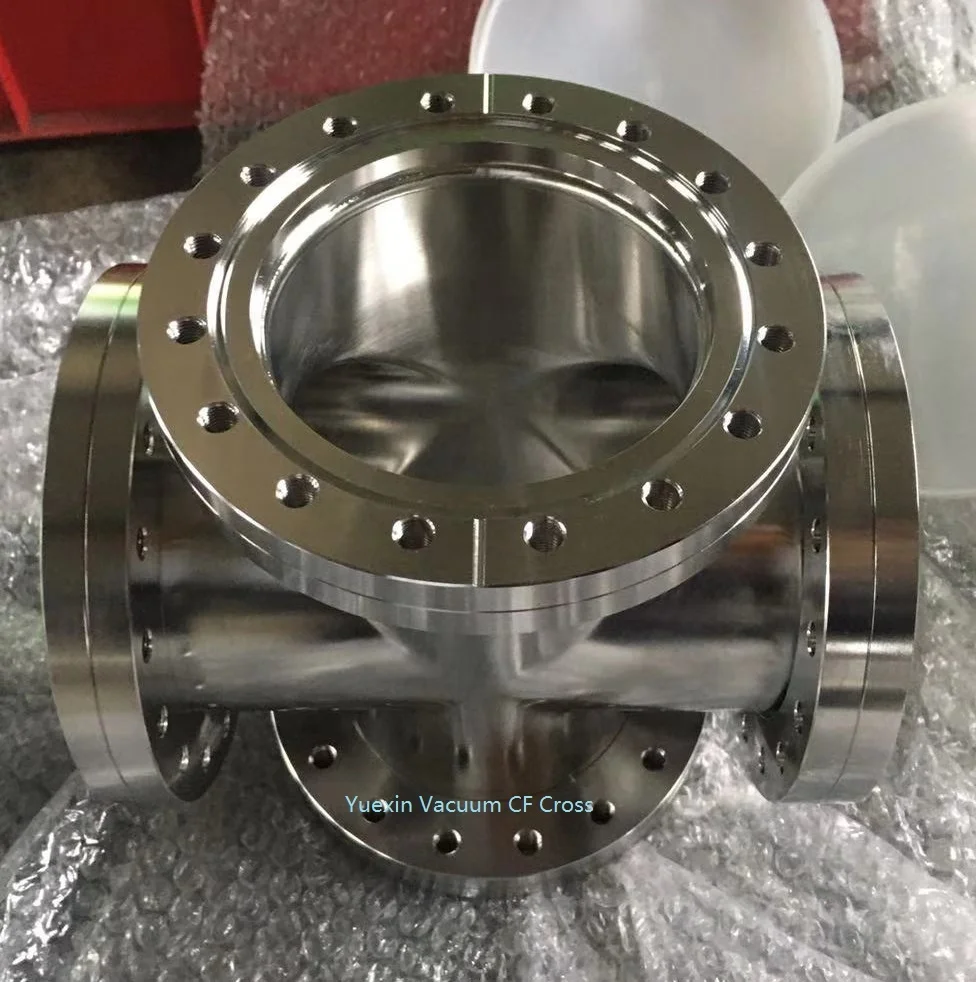 

High Vacuum CF Flanges Stainless Steel 3 Way Tee 4 Way Cross