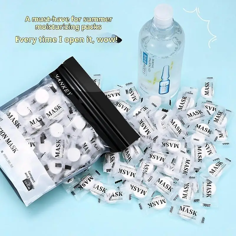 100-mascaras-faciais-descartaveis-portateis-para-viagem-comprimidas-de-algodao-nao-tecido-para-cuidados-com-a-pele-e-higiene