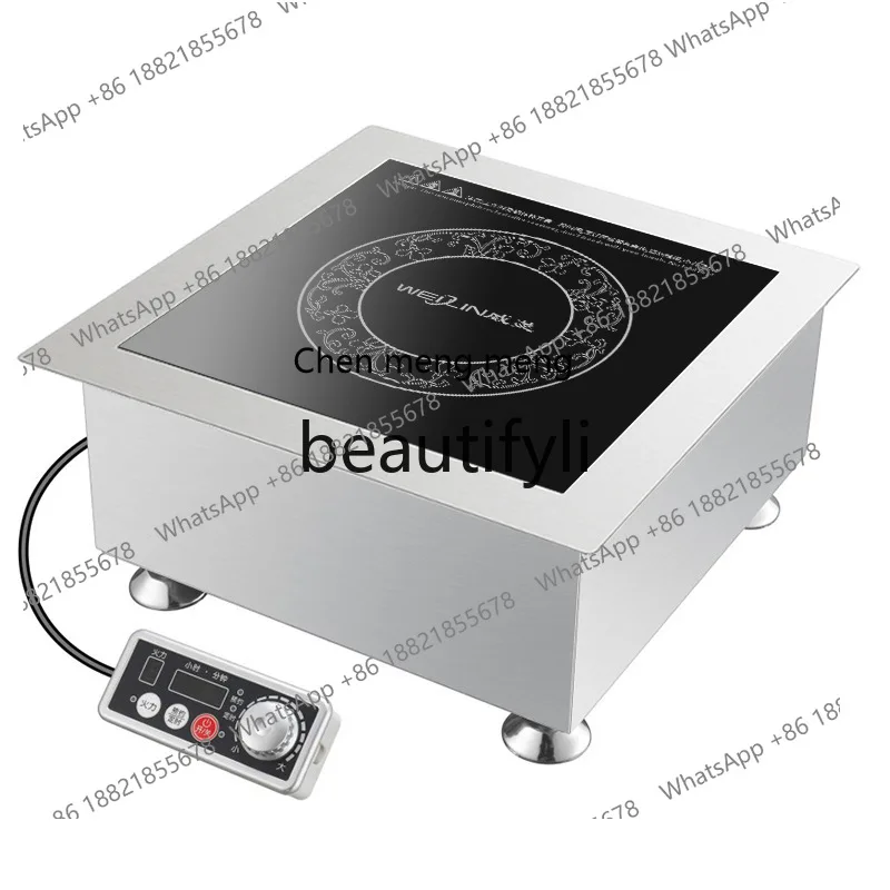

Z189 Вогнутая индукционная плита с одной конфоркой, коммерческий ресторан высокой мощности, ресторан с горячей кастрюлей 5000 Вт
