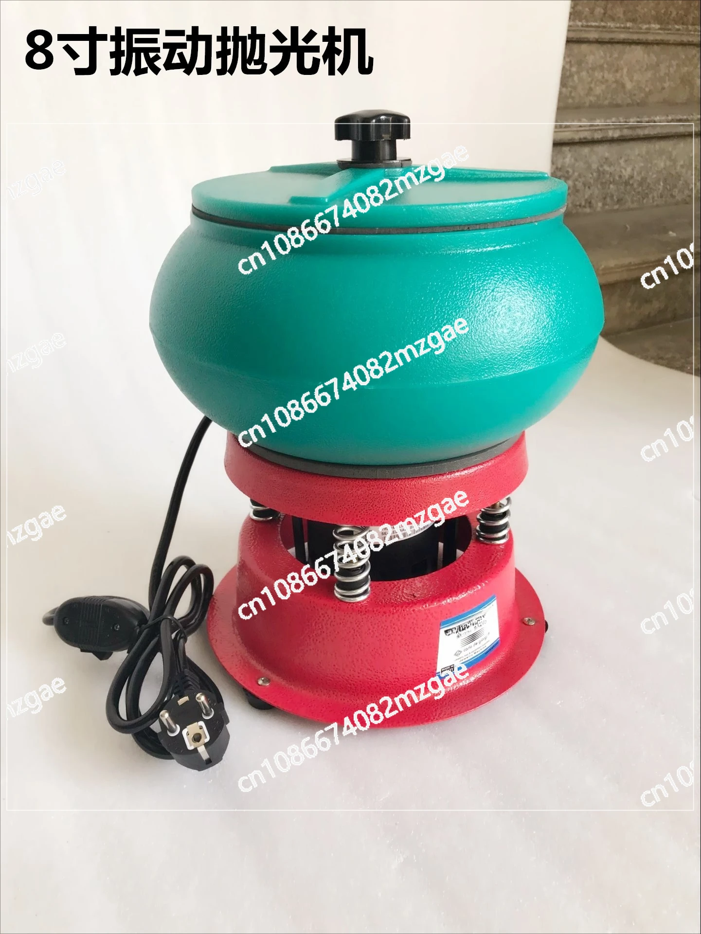 12 Inch Vibratory Tumbler, Jewelry Vibration Polishing Bucket Burnishing Grinding Rock Polishing Drum Machine Making Tool