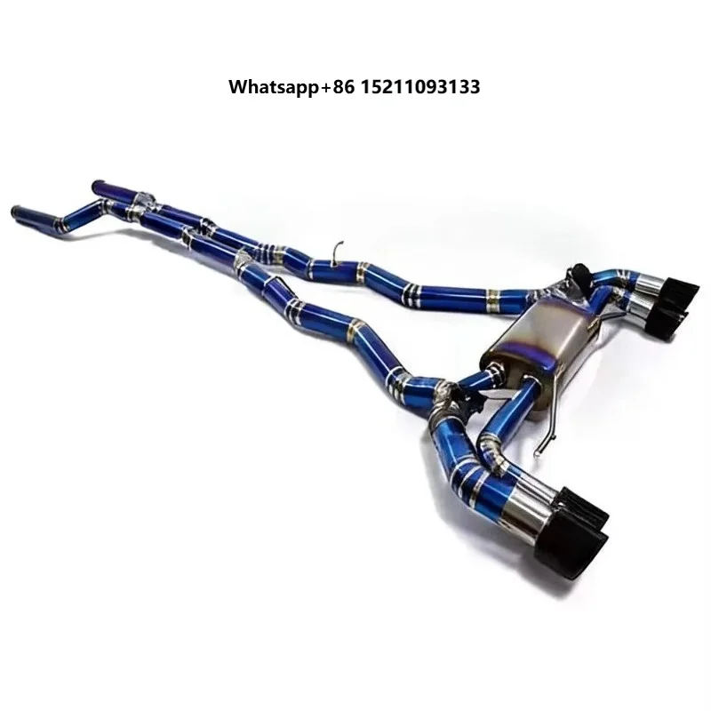 Electronic Valved Titanium 1.5mm Mid Rear Exhaust System  High Performance