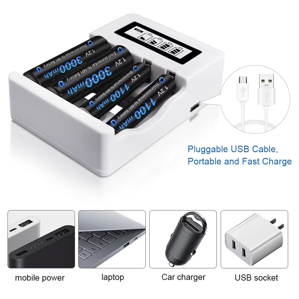 CITYORK 2-16Pcs AAA Rechargeable Battery 1100mAh 1.2V Ni-MH AAA Battery Rechargeable 3A Batteries aaa Battey