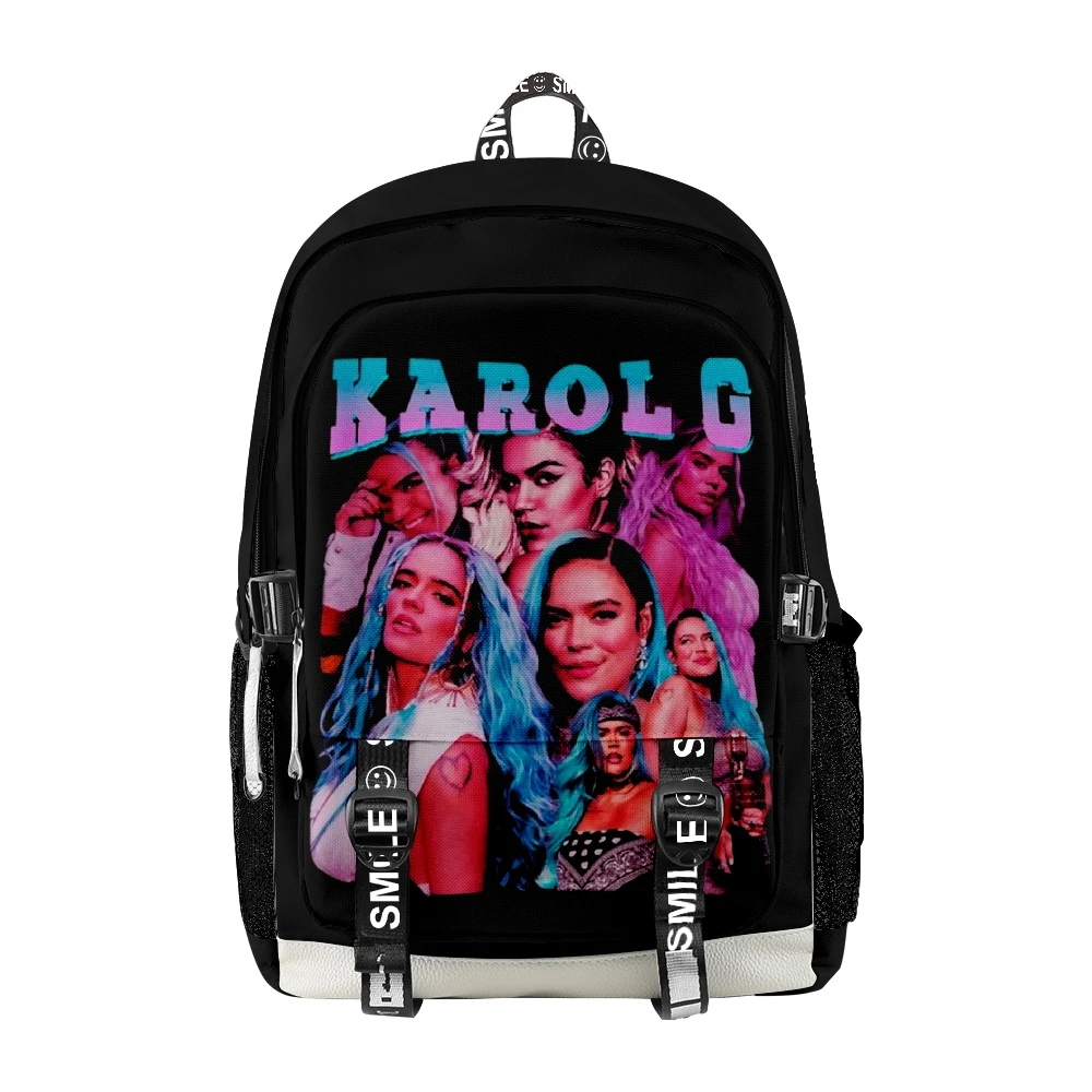 Imagem -05 - Mochila Karol g para Homens e Mulheres Bolsa Estilo Casual Unissex Meninas Meninos 2023