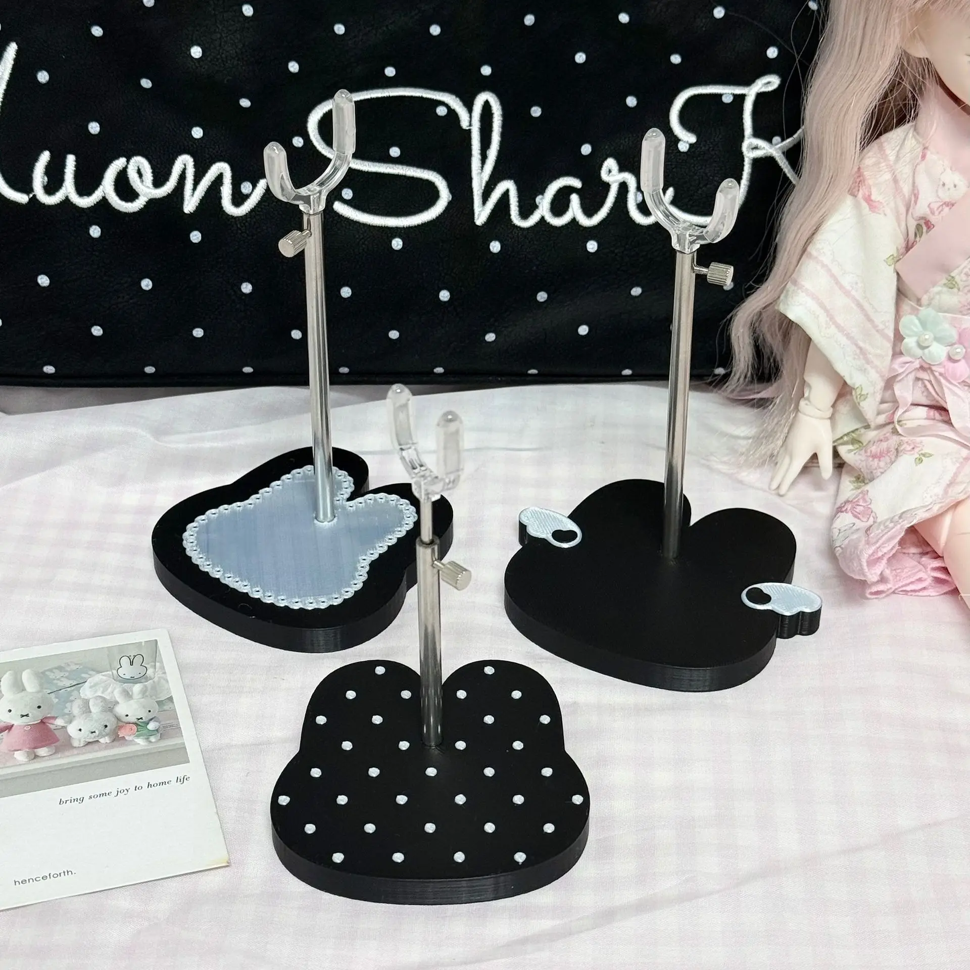 3D-Printed 1/6 Dolls Display Stand Adjustable 1/6 Doll Display Rack Retractable Crotch Support Frame Model Holder Accessories