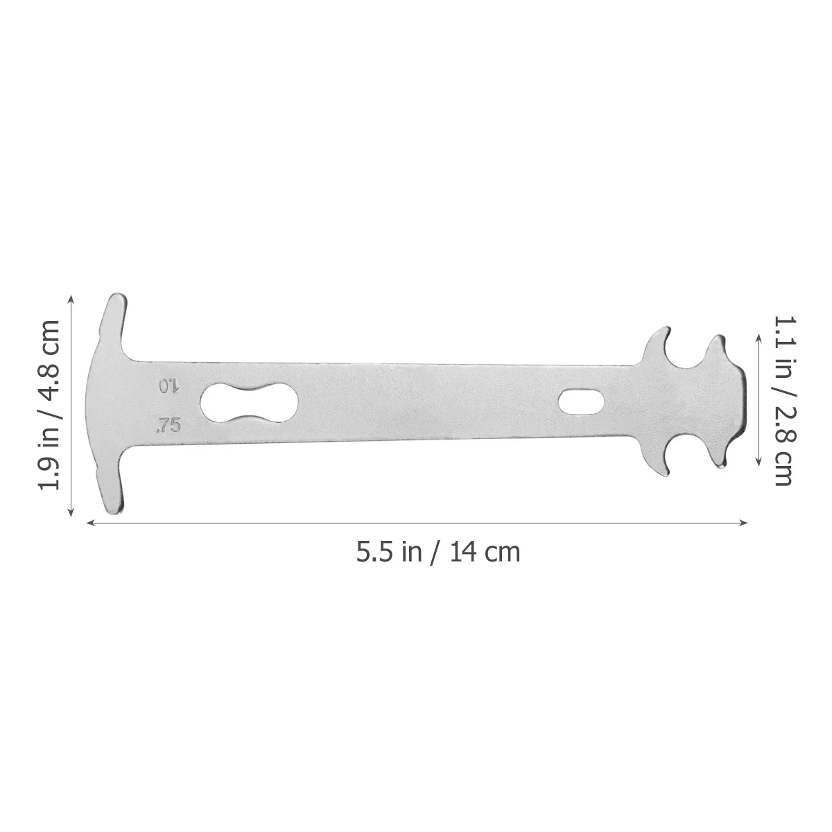 

Bike Chain Wear Indicator Tool Premium Mini Size for Measuring Chain Wearing Degree Compatible with All Chains Portable Gauge