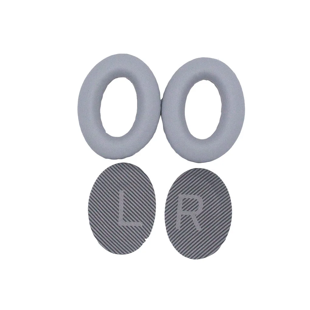 Ear Pads Cushions Leather Earpads Protective Breathable Earmuffs On-Ear Replacement for Bose QC25 Headphones Black