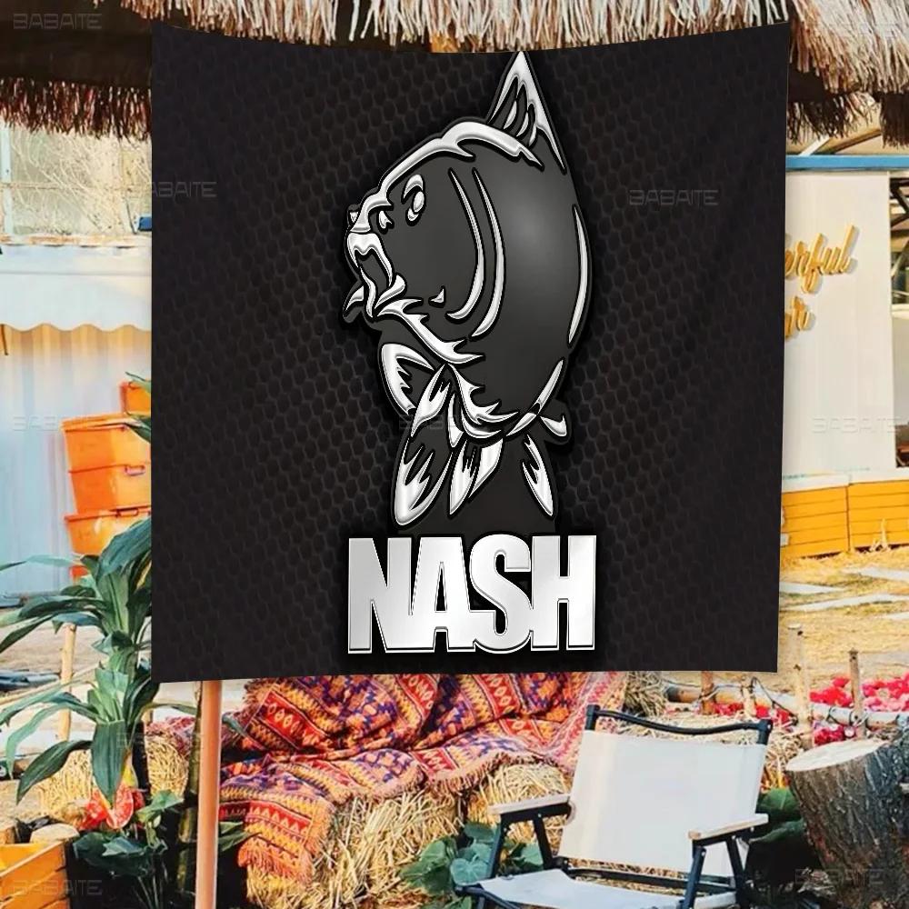 Nash Fishing Logo Flag Banner INS Style Outdoor Party Decoration Atmosphere Flag