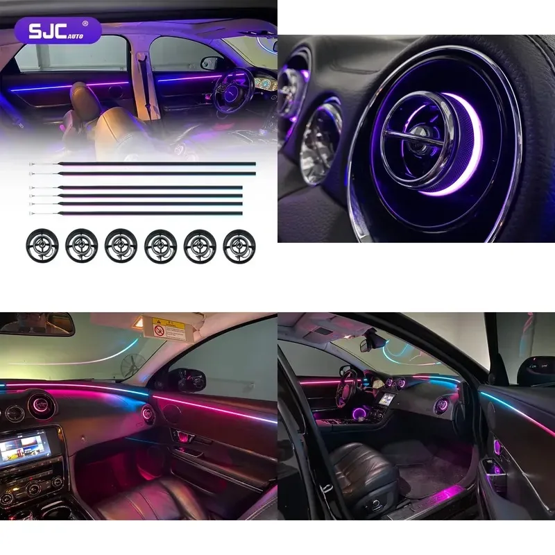 Hot Sale SJC Car RGB Ambient Lighting for XJL 2010-2018 Interior Dynamic LED Ambient Light 64-color Symphony Trim