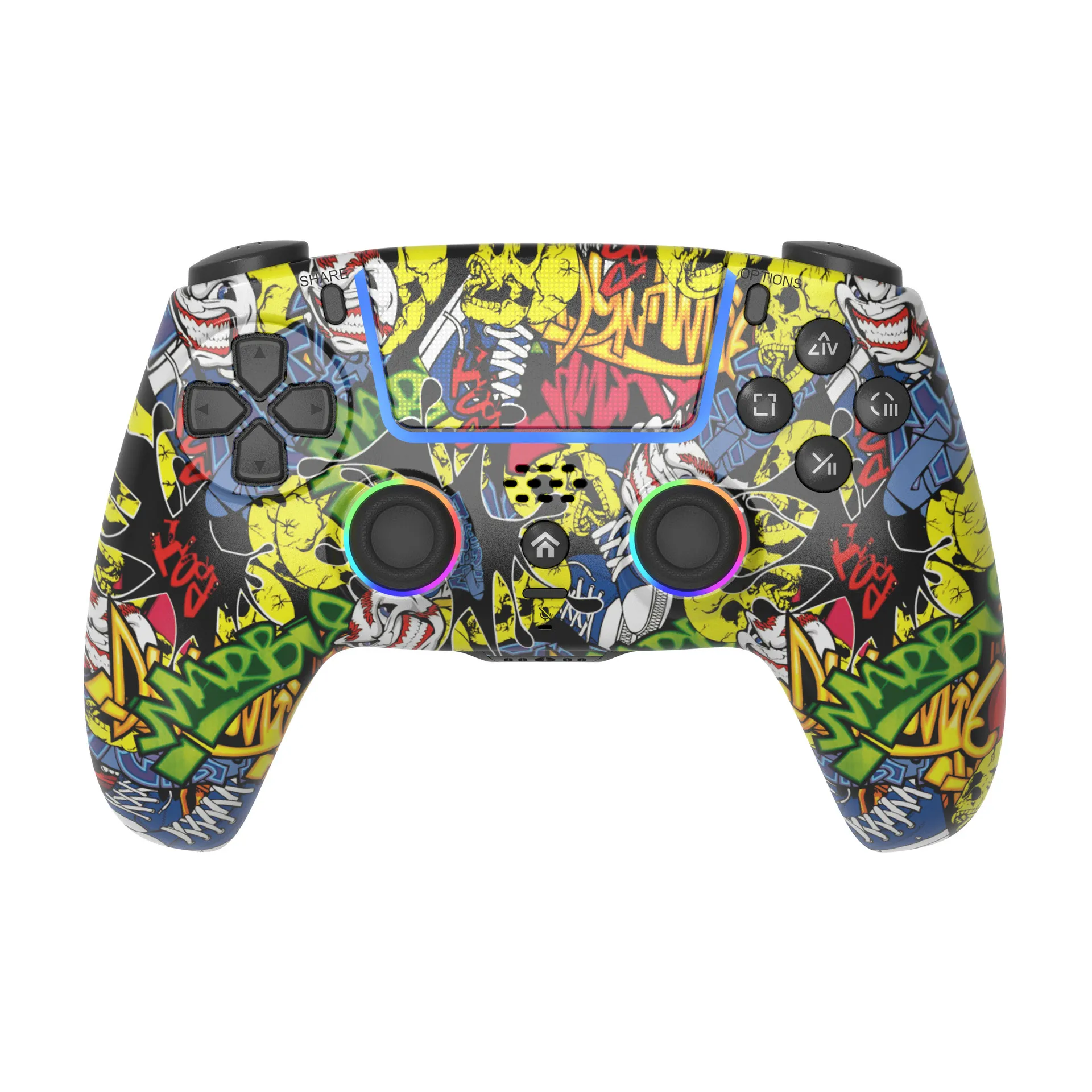 Bluetooth Gamepad For PS5 Wireless Controller With Turbo Dual Sense Vibrate Programming RGB Light Hall Joystick ForPS5/PC Handle