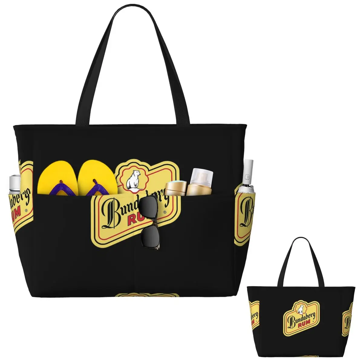 

Bundaberg Rum Beach Tote Bag Sport Gym Yoga Duffle Large Tote Bag Women Travel Bag Fitness bag