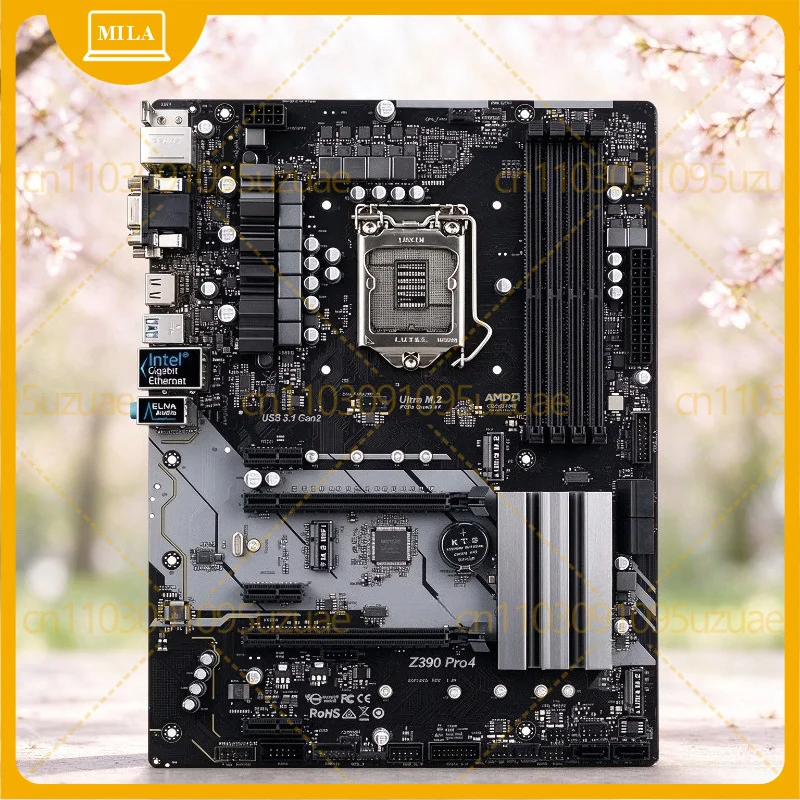 Used For ASROCK Z390 PRO4 Desktop Motherboard LGA1151 ATX DDR4 Memory Support 8th & 9th Gen Intel CPU
