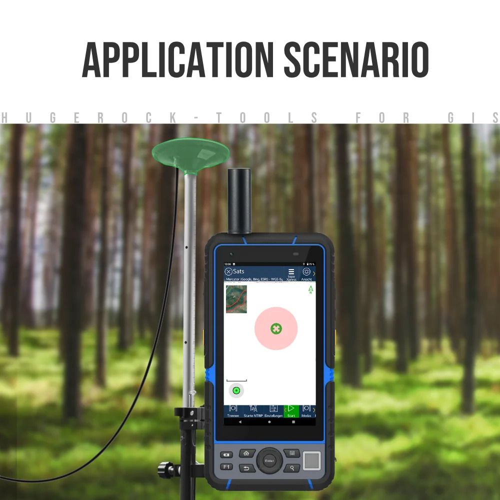 For G60N GNSS Antenna RTD High Precision Surveying Mapping GIS Information Collection Rugged Handheld Pda Android 8GB 128GB