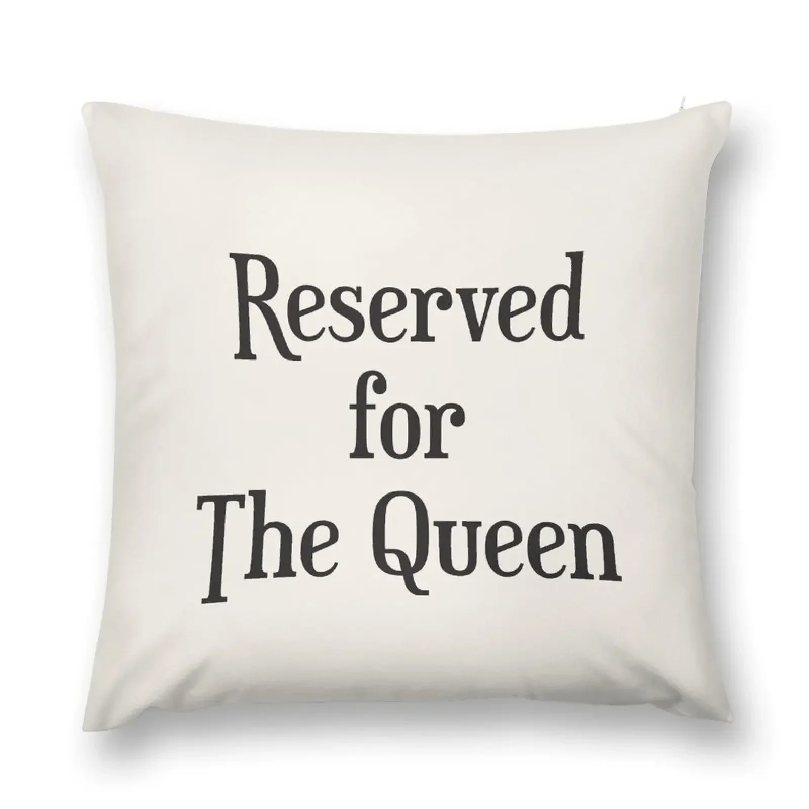 

Reserved for The Queen Cushion/ Throw Pillow Decorative Pillow Covers For Sofa christmas supplies Pillows Aesthetic pillow