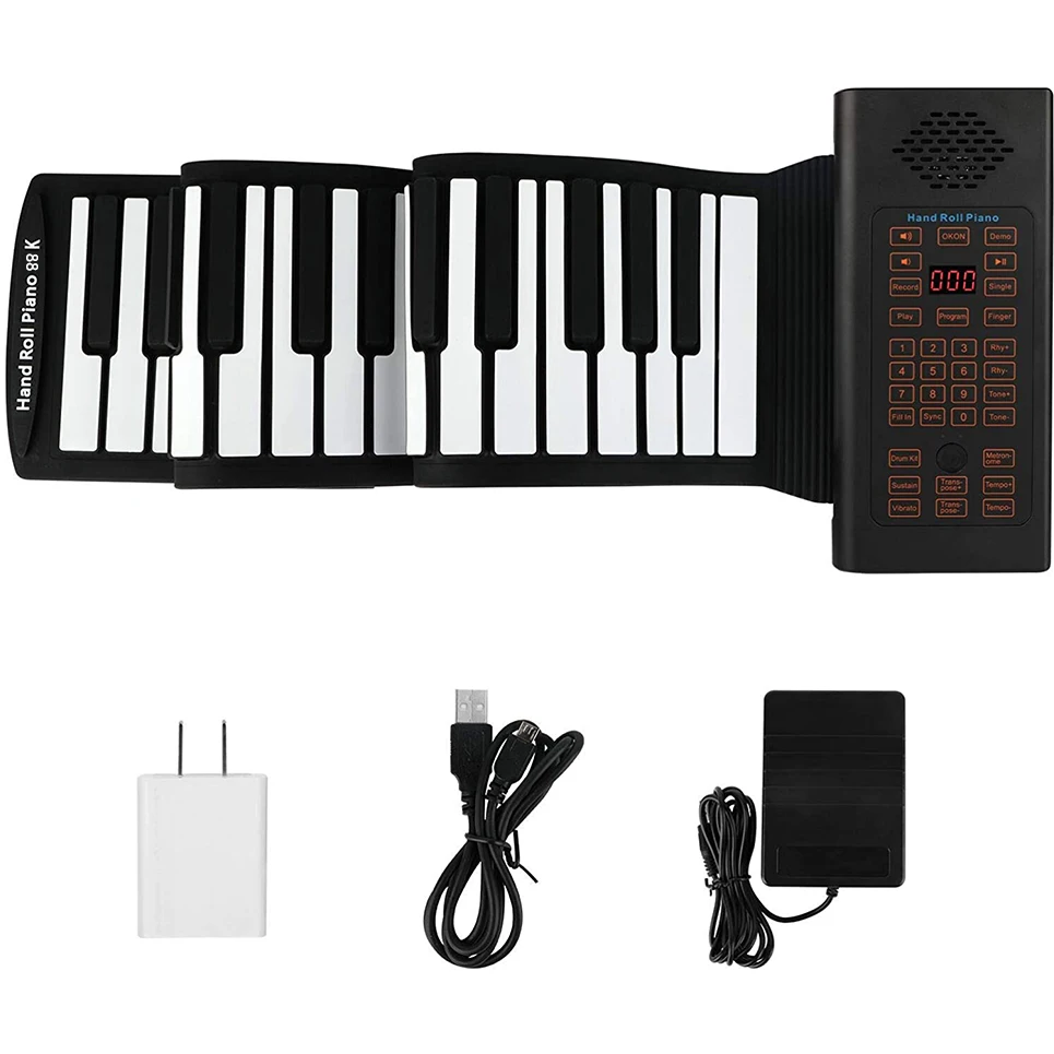 Portable Mini Roll‑up Piano Electronic Keyboard Kids Toy Multifunctional Musical Instrument For Early Childhood Music Learning