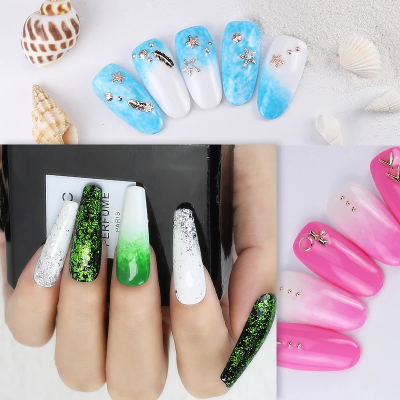 NAILCO แปรงเล็บ Double-ended 1 PC Dotting แปรง Gradient Shading ปากกาเล็บจิตรกรรมเครื่องมือ Rhinestone Handle ปากกาอะคริลิคง่าย