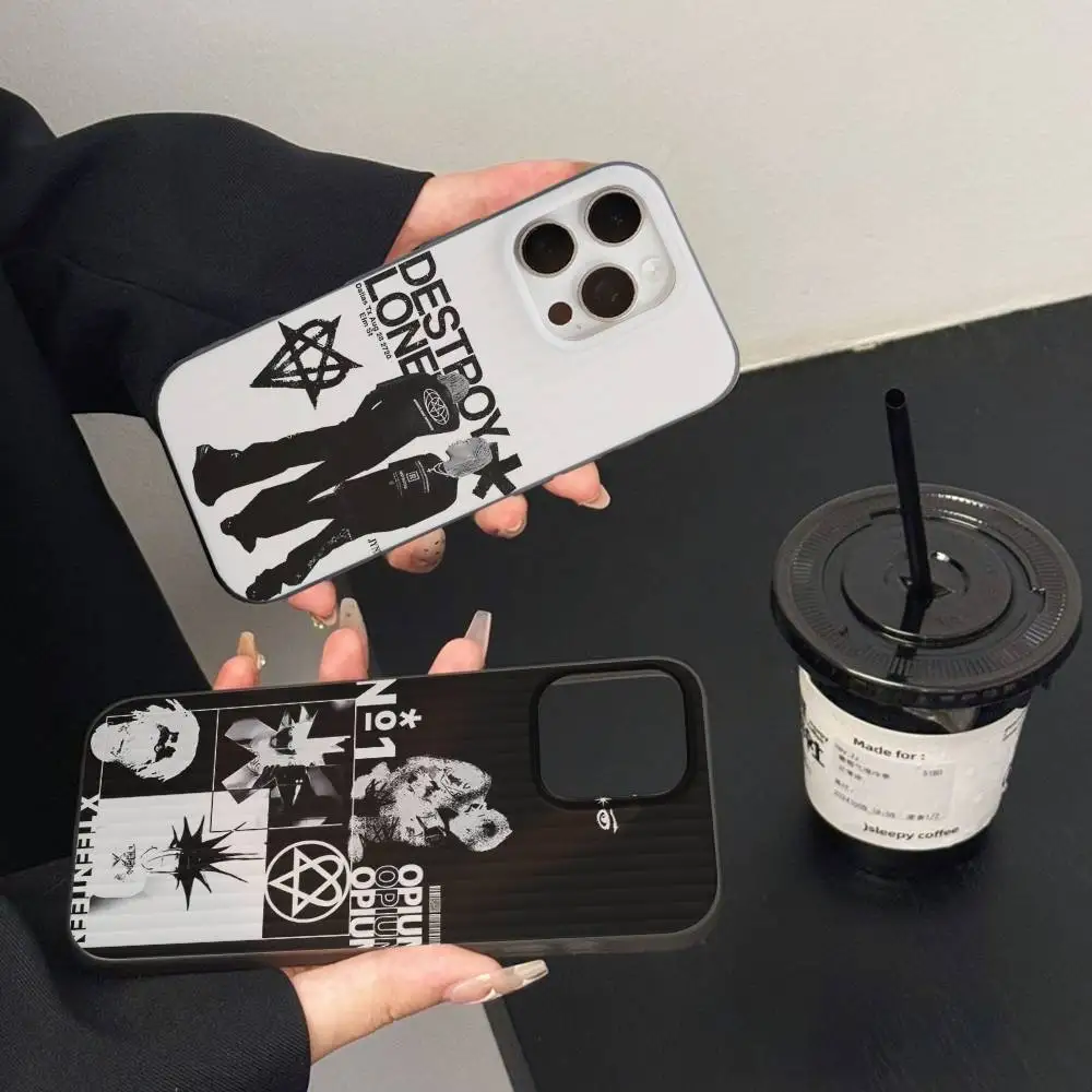 O-Opium Rap Playboi Carti Voor IPhone 17 16 15 14 Plus 13 12 11 Pro Max Met Schokbestendige Beschermende telefoon Cover