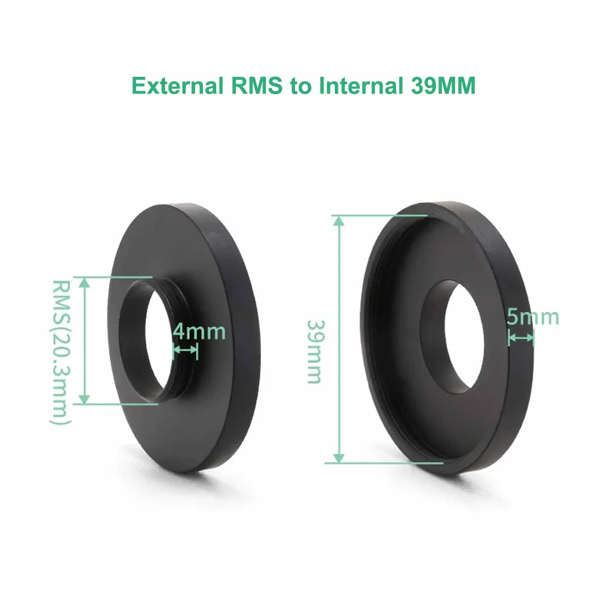 Anneau adaptateur d'objectif de microscope, interface RMS, adaptateur d'objectif Leica, adaptateur CS en métal pour objectif Sanfeng