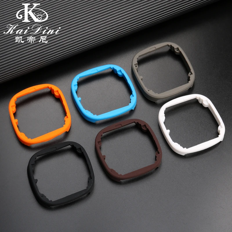 Suitable For Seven Fridays Watch Ring Mouth Refitting Outer Ring Case Square Silicone Ferrule Replacement Accessories Black Brow