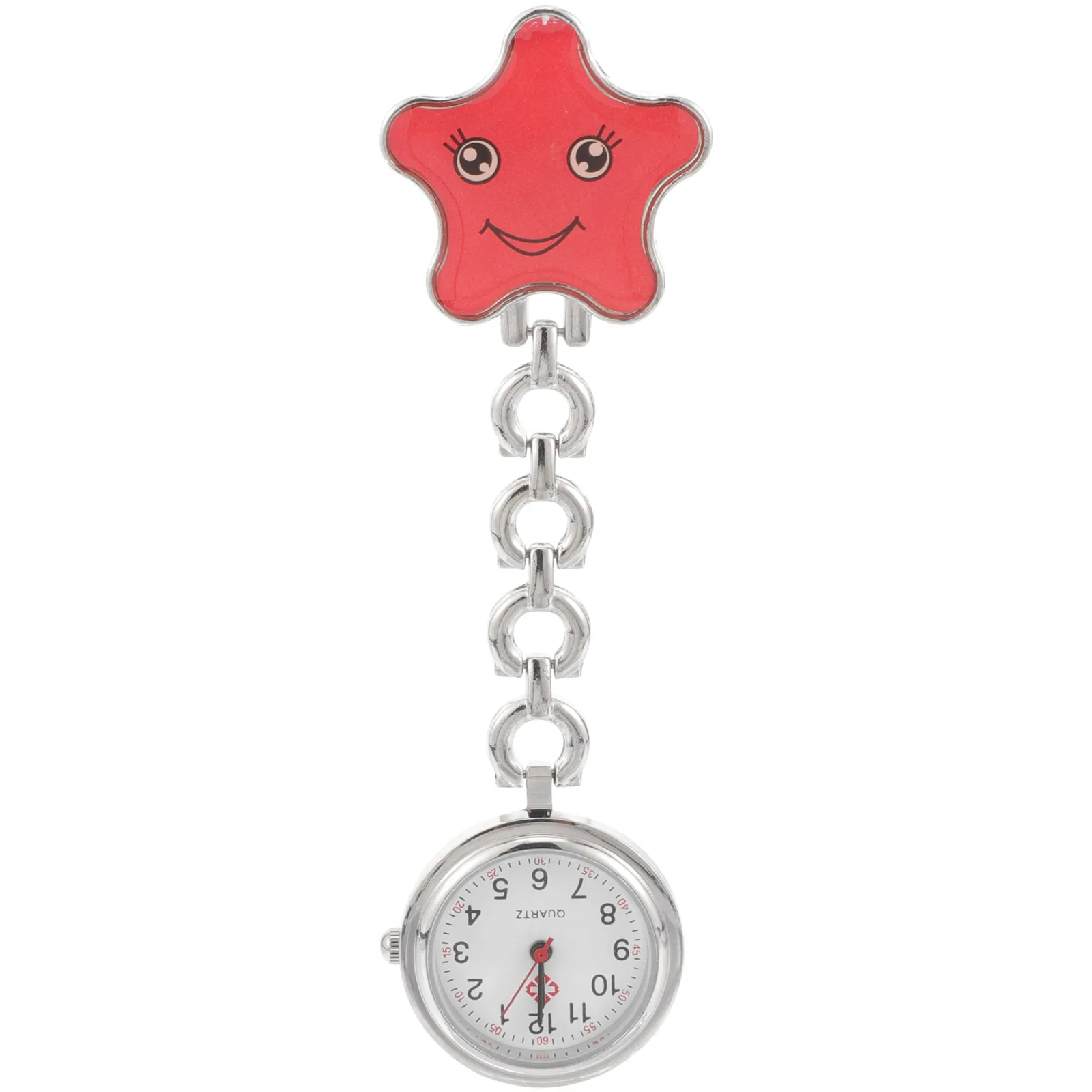 

Nurse Chest Watch 1Pc Vintage Pocket Watches for Women Nurses Zinc Alloy Clip On Cute Cartoon Student Medical Digital