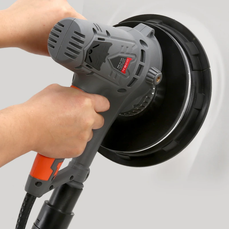 7 inch wall grinder Handheld wall grinding machine Lighted electric self-cleaning sandpaper machine Putty wall sander