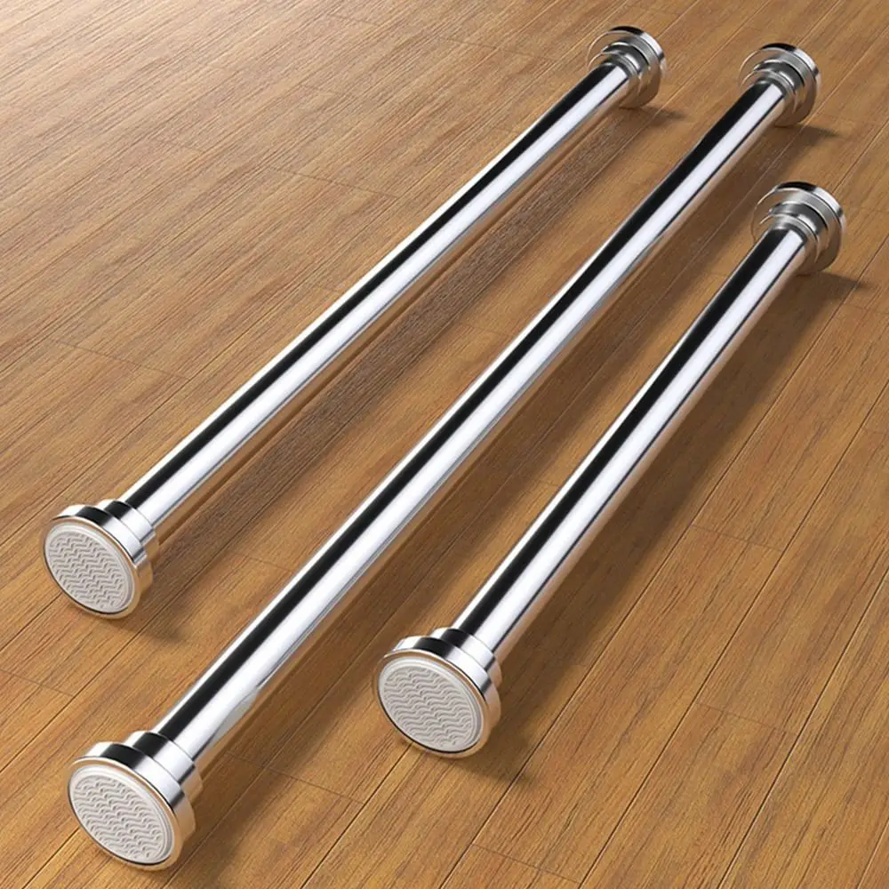 Durable Stainless Steel Clothes Drying Rack Adjustable 35-80cm Telescopic Pole Flexible Curtain Rod for Balcony Bathroom view 5
