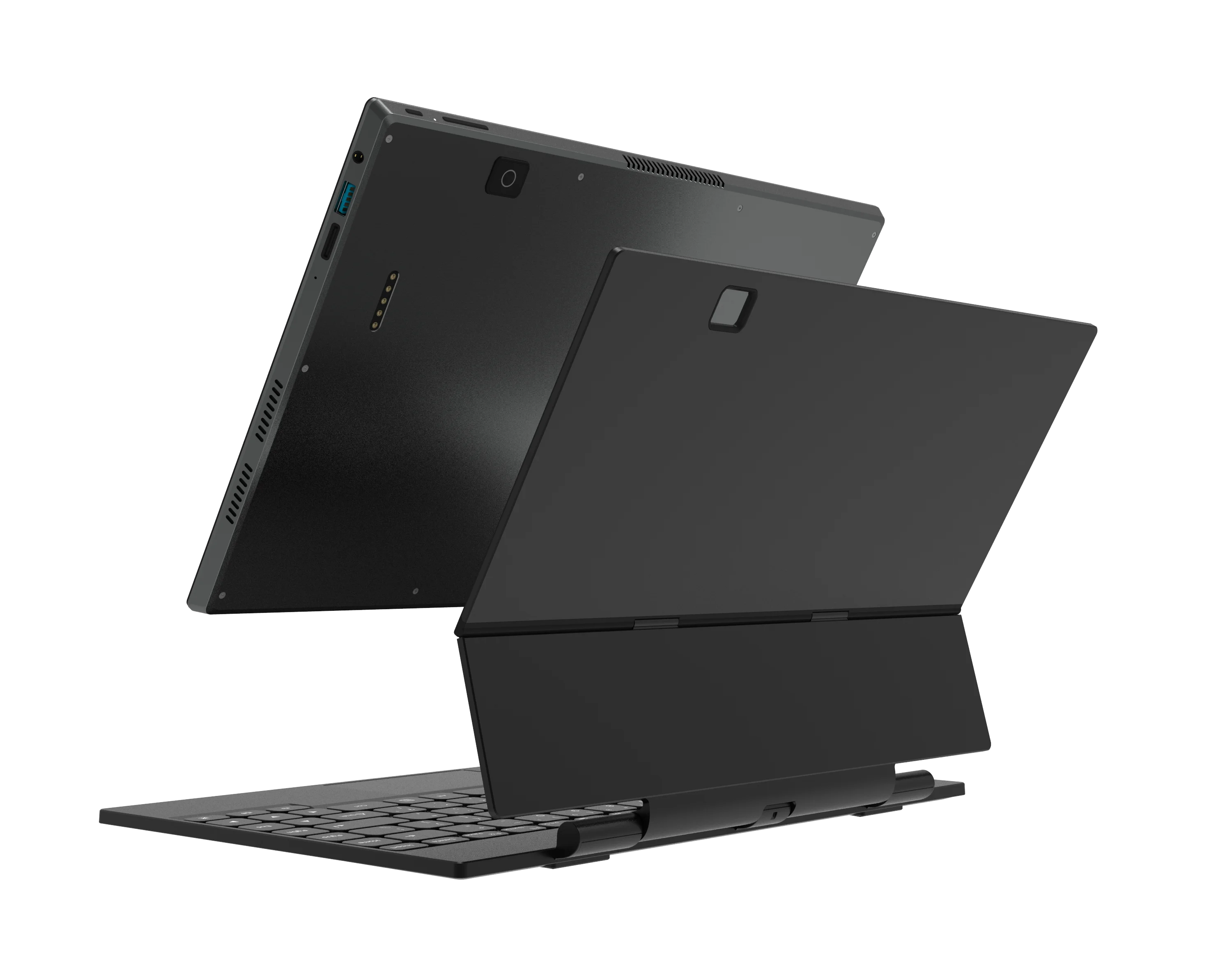 شاشة لمس 14 بوصة 2.2K Win11 12Th Gen Metal 2 في 1 مع لوحة مفاتيح مغناطيسية قابلة للفصل كمبيوتر محمول DDR4 8G/16G/32G