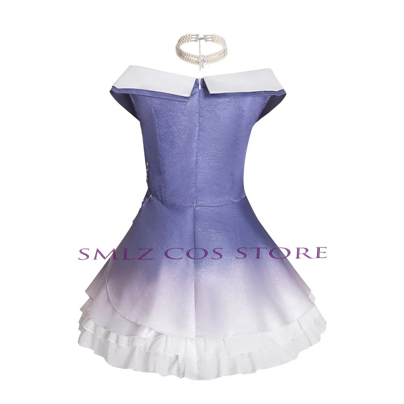 Kostum Cosplay Game Pahlawan 520 Cinta dan Ruang Dalam Gaun Pesta Galaxy 520 Pakaian Bermain Halloween untuk Wanita Anak Perempuan Anime Cos