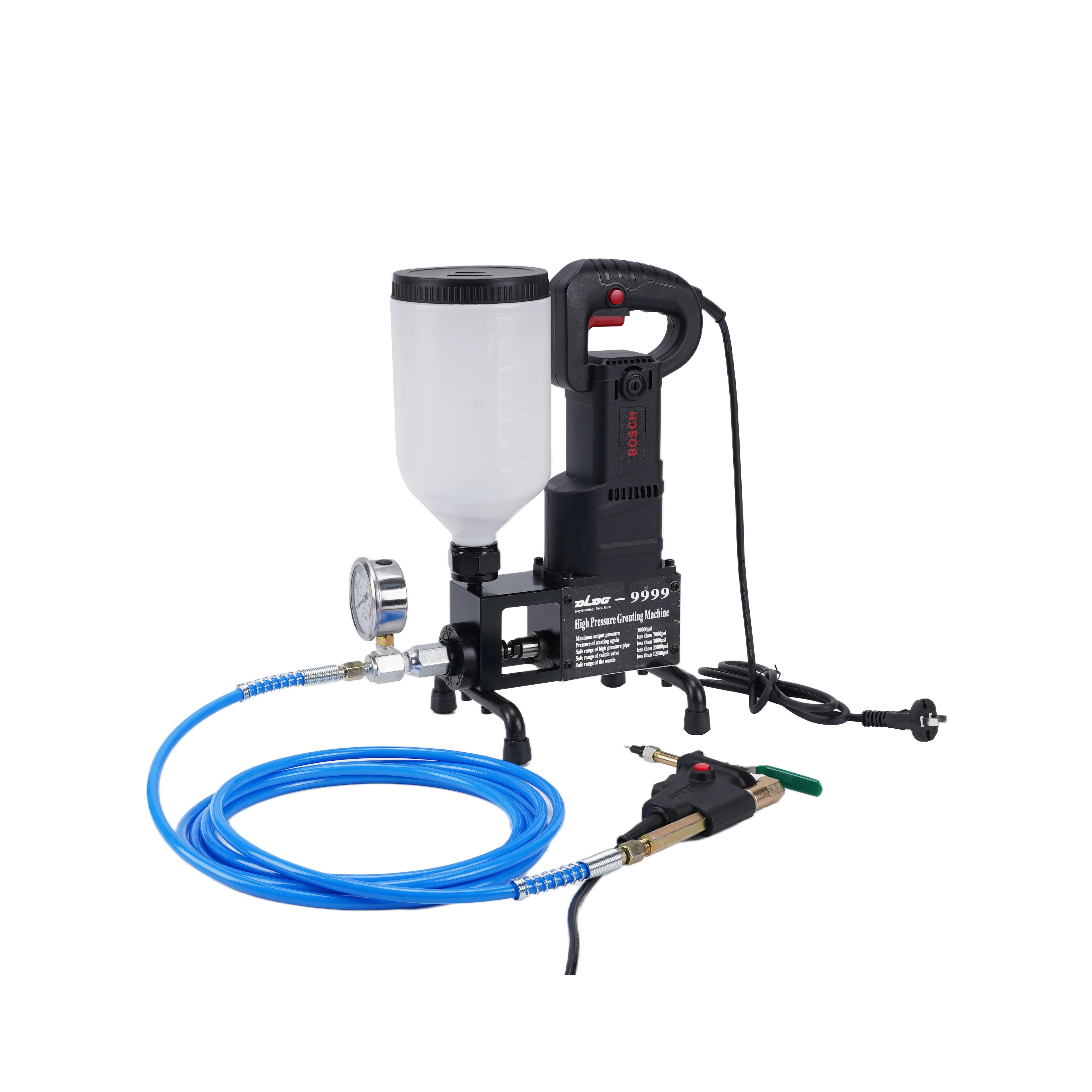 High-pressure Tile Hollow Injection Grouting Machine, Cement Filling Repair Construction Equipment