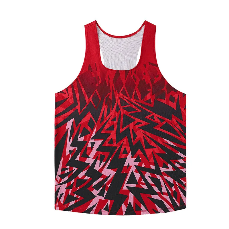 

Men Professional Running Vest Tops Speed Sport Fitness Shirts Guys Athlete Track Field Marathon Sleeveless Clothing Quick Drying