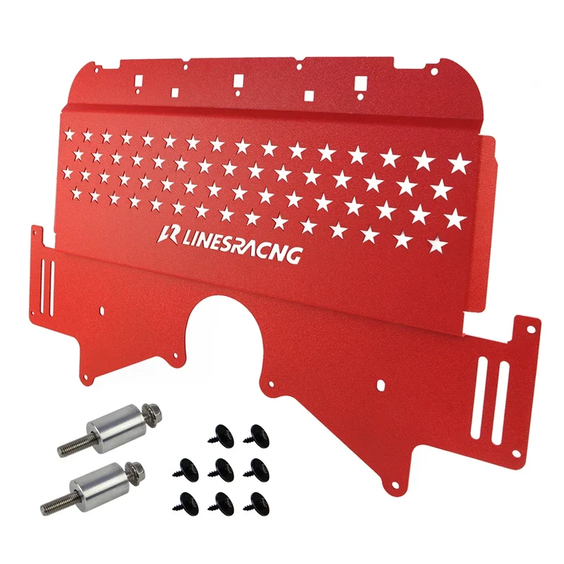 

Red LR Oil Cooler Skid Plate For BMW G8X M2 G87/M3 G80/M4 G82 2021-2024 S58 Engine powered G Series Aluminum Wrinkle