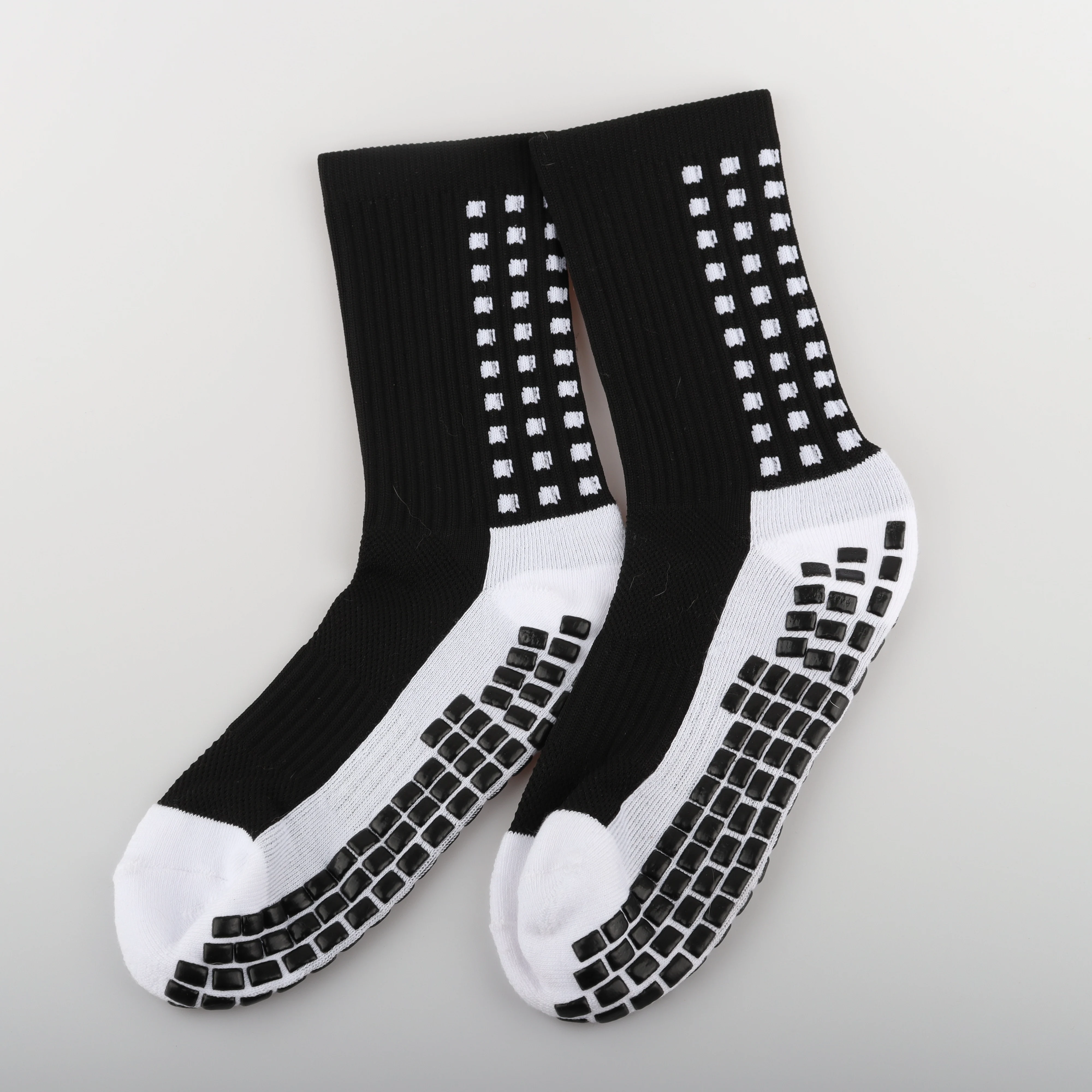 New ANTI SLIP Football Socks Mid Calf Soccer Cycling Sports Socks Mens 39-48