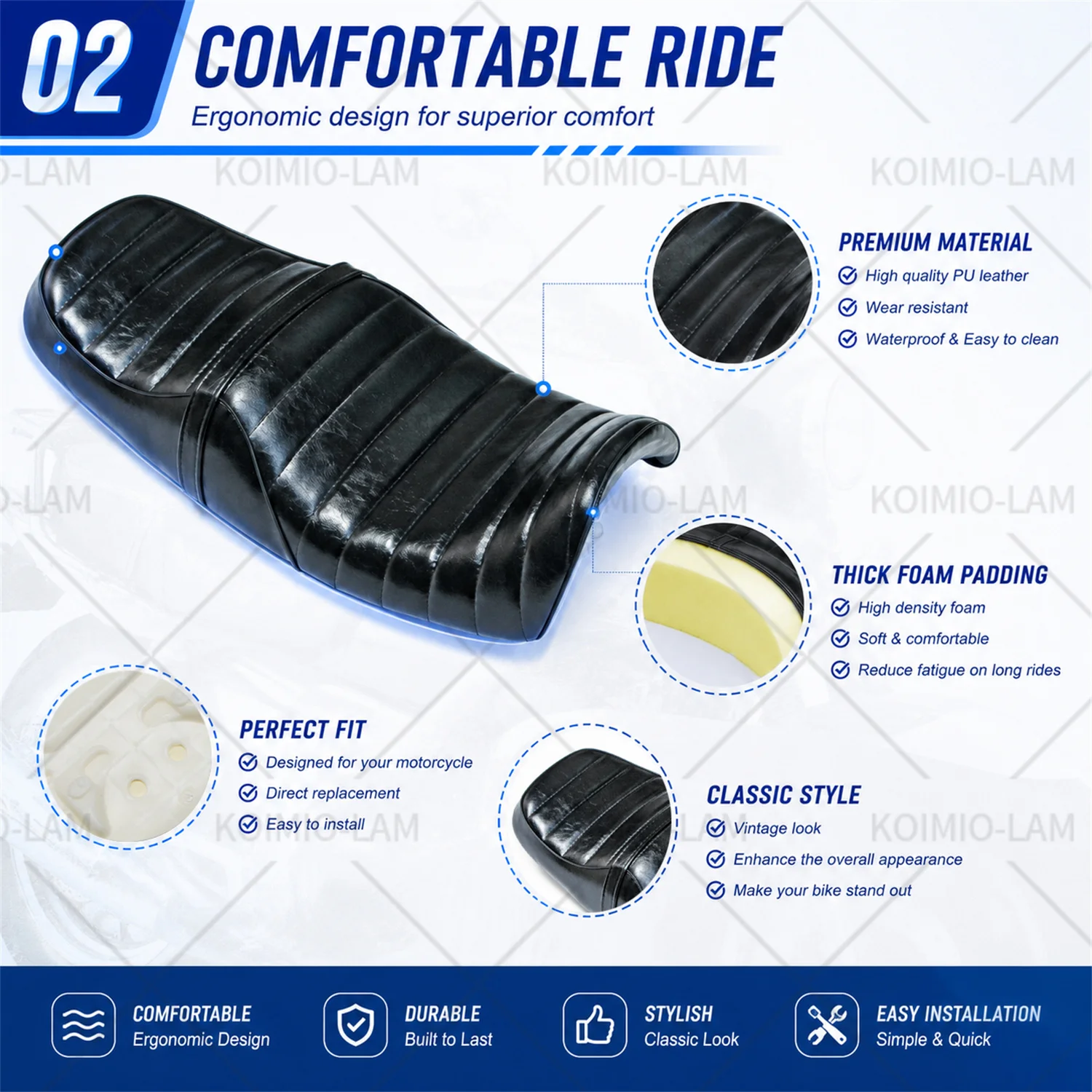 Fit For CB400SF VTEC 1 2 3 4 5 1999 - 2024 Motorcycle Complete Driver Seat Pad Cushion CB400 SF VTEC1 VTEC2 VTEC3 VTEC4 VTEC5