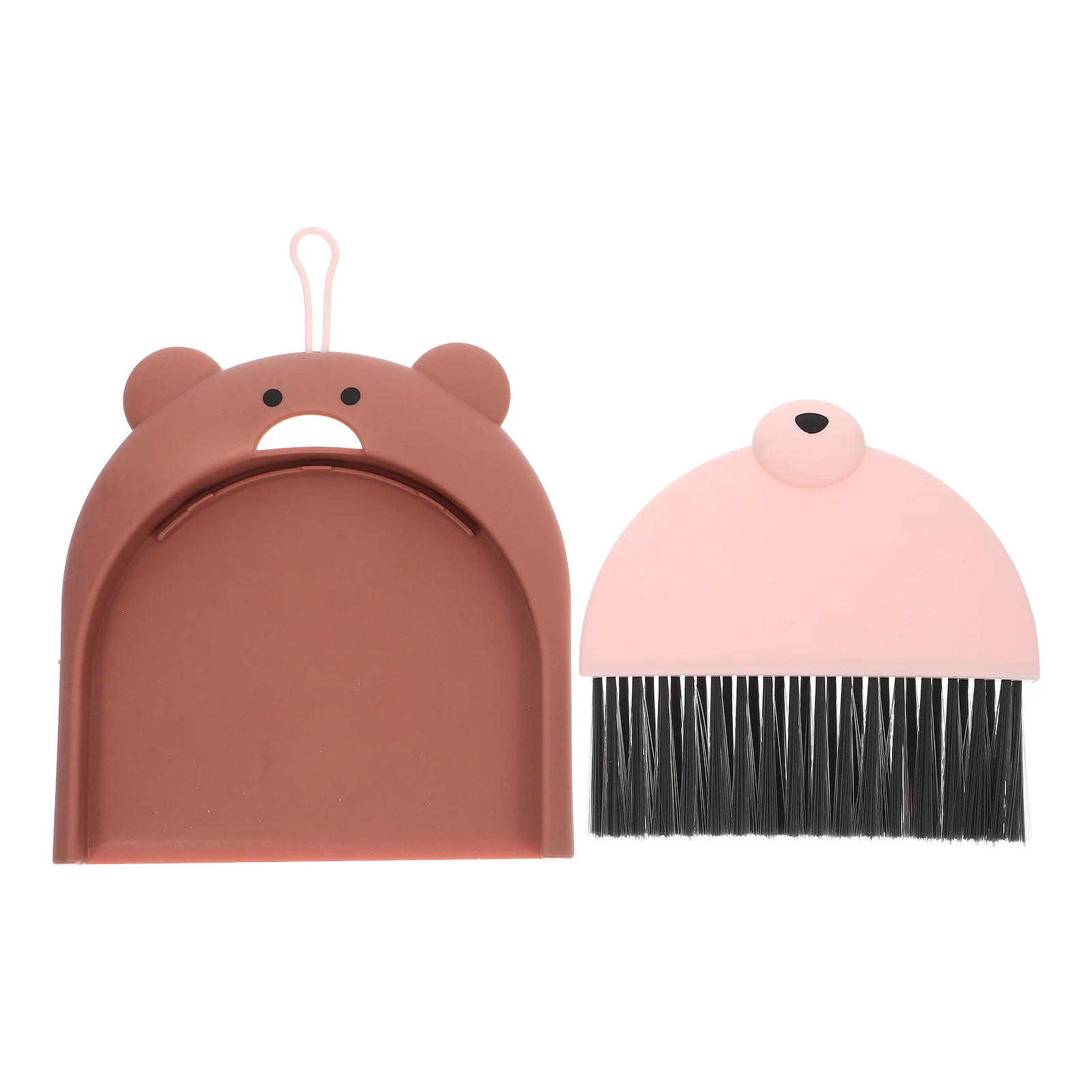 

Cute Bear Mini Broom and Dustpan Set Small Handheld Sweeper for Desktop Keyboard Cleaning Pet Cage Dust Brush Mini Broom Set