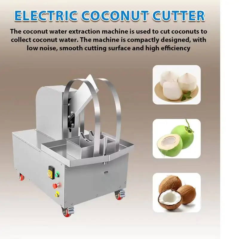 High Quality 2026 Green Coconut Cutting Machine with Filter Stretch