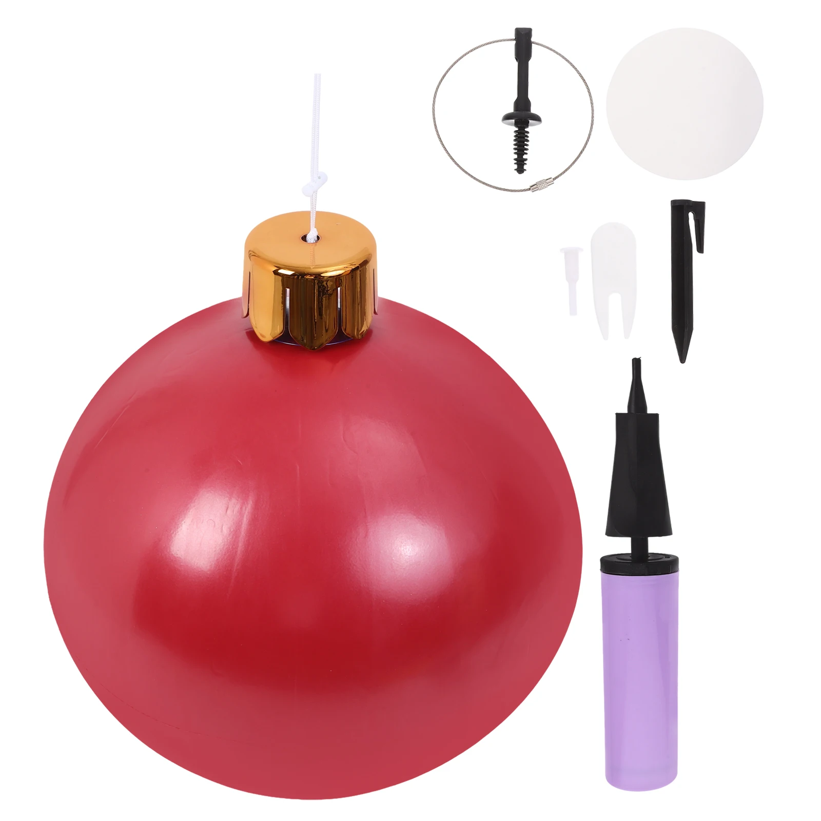 

Large Inflatable naments Christmas Balls Decoration Holiday Home Festive Vintage Xmas Inflate Outdoor Garden Oversized Ball Toy