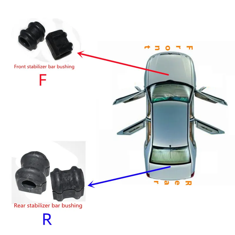 For JAC T6 S5 Car Stabilizer Bar Rubber Sleeve Liner