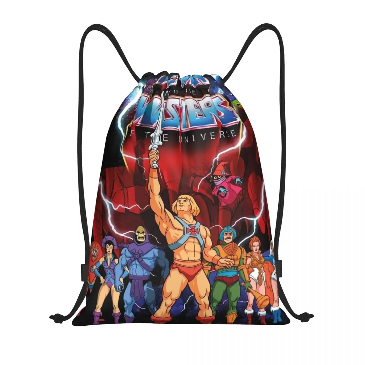 

He-Man Eternia Drawstring Bags Women Men Portable Gym Sports Sackpack Masters of the Universe Shopping Storage Backpacks