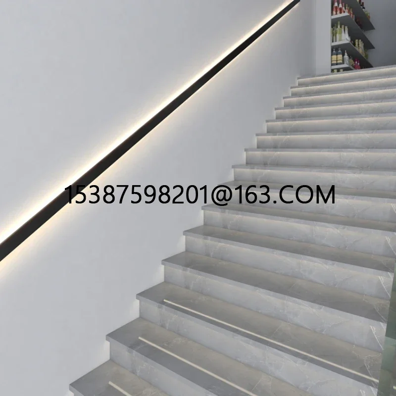 villa staircase light side exposed installation free slotted duplex hallway long wall lamp corridor LED handrail light