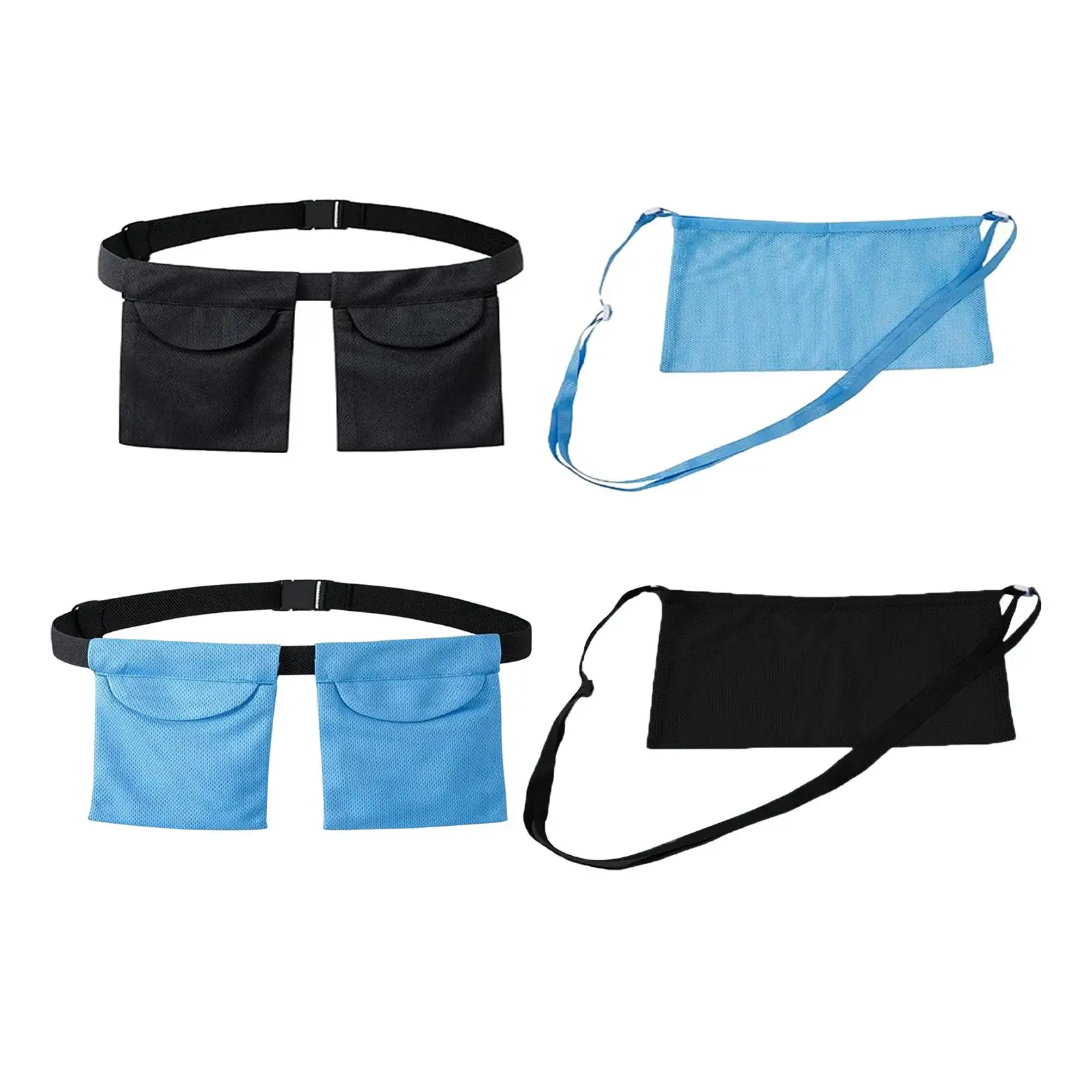 2x Adjustable Drainage Bag Pouch 2 Pockets Reusable Support Supplies Showering