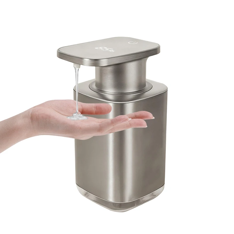 

Автоматический дозатор для мыла и антисептика из нержавеющей стали 304 с цифровым дисплеем, бесконтактный, для пены и жидкого мыла.